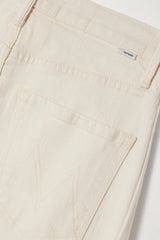 MOTHER THE HALF PIPE HIGH-RISE JEANS IN CREAM
