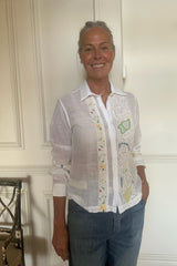 INJIRI HERBARIUM 104 Hand Embroidered shirt