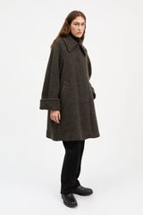SKALL BEATE COAT IN BROWN TWILL