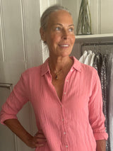 XIRENA SCOUT SHIRT IN FADED ROSE