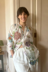 INJIRI HERBARIUM 110 COTTON & SILK TOP