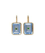 LIZZIE FORTUNATO EMERALD TILE EARRINGS IN GLACIER