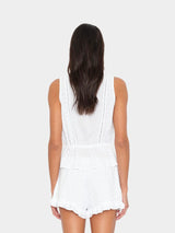 XIRENA X LEA MEYLAN EMMA TOP IN BLANC