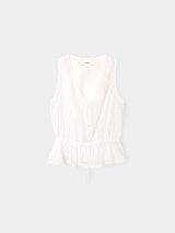 XIRENA X LEA MEYLAN EMMA TOP IN BLANC