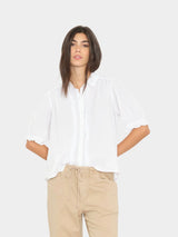 XIRENA BARON SHIRT IN WHITE