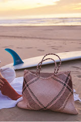 DRAGON DIFFUSION MAORI SOPHIE LARGE TOTE IN NATURAL