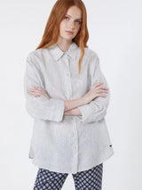 WEEKEND MAX MARA STRIPED LINEN SHIRT