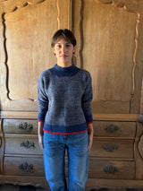 INJIRI SWEATER 104 in navy