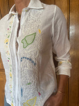 INJIRI HERBARIUM 104 Hand Embroidered shirt