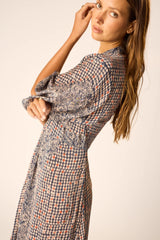NATALIE MARTIN SARAH DRESS IN DELPHI INK