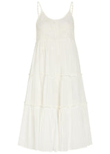 THIERRY COLSON VERUSCHKA EMBROIDERED MIDI DRESS