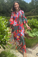 PRE-OWNED LORETTA CAPONI ALICANTE DRESS S/M RRP £765