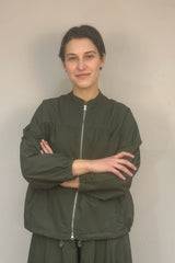 LABO.ART GIACCA FARRO JACKET IN OLIVE
