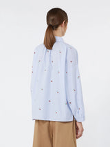 WEEKEND MAX MARA POPLIN EMBROIDERED SHIRT