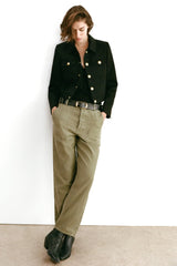 NILI LOTAN EARL PANT IN OLIVE FATIGUE