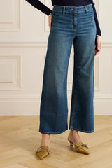 NILI LOTAN MEGAN HIGH-RISE WIDE LEG JEANS