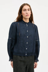 SKALL STUDIO VELINA SHIRT IN NAVY