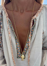 SARA LASHAY LONG RAANI necklace