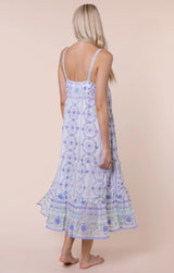 JULIET DUNN MEXICAN-PRINT SWING DRESS