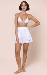 JULIET DUNN CUT-OUT EMBROIDERED SHORTS