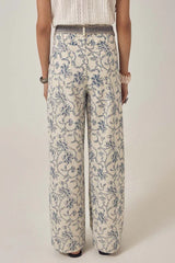 MAISON HOTEL SIMONE PANT IN WHITE FUJI
