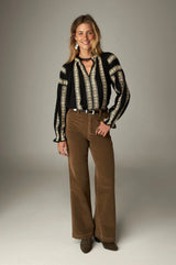 MAISON HOTEL ROMEO PANT IN MID-BROWN