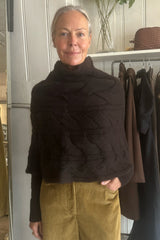 LISA YANG EVANNA CAPE IN DARK OAK